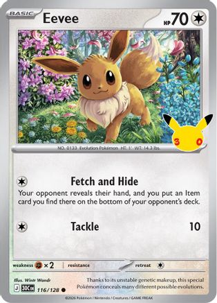 Eevee (116/128) - M3C  - Common - Holofoil