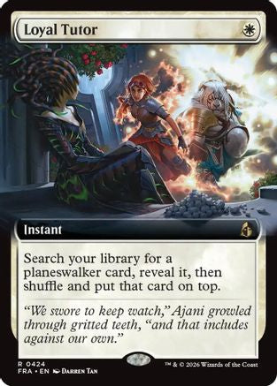 Loyal Tutor (Extended Art) (FRA-424) - rare - Foil