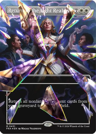 Return to the Light Realms (Borderless) (Facet Foil) (0451) (FRA-451) - mythic - Foil