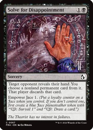Solve for Disappointment (FRA-067) - common - Foil