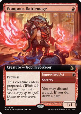 Pompous Battlemage (Extended Art) (FRA-428) - rare