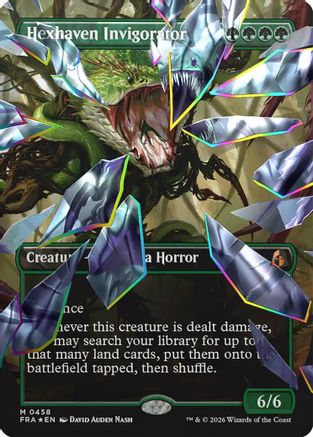 Hexhaven Invigorator (Borderless) (Facet Foil) (FRA-458) - mythic - Foil