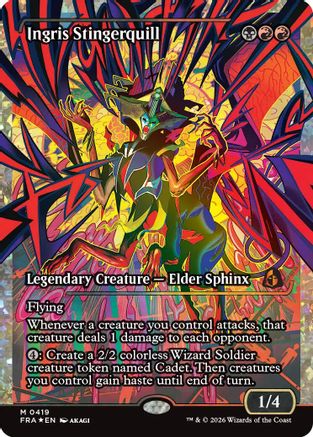Ingris Stingerquill (Showcase) (Fracture Foil) (0419) (FRA-419) - mythic - Foil