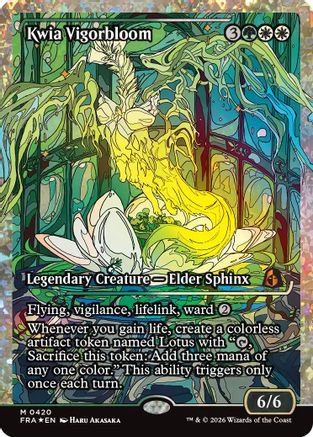 Kwia Vigorbloom (Showcase) (Fracture Foil) (0420) (FRA-420) - mythic - Foil