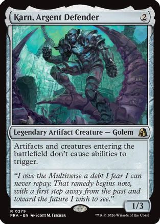 Karn, Argent Defender (FRA-279) - rare - Foil