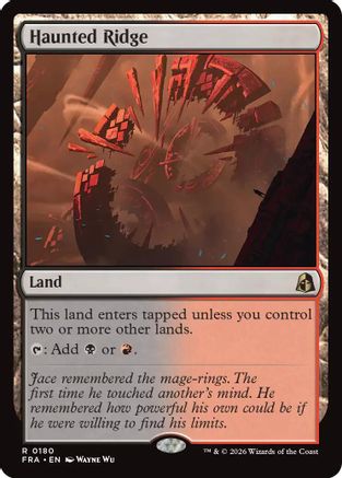 Haunted Ridge (FRA-180) - rare - Foil