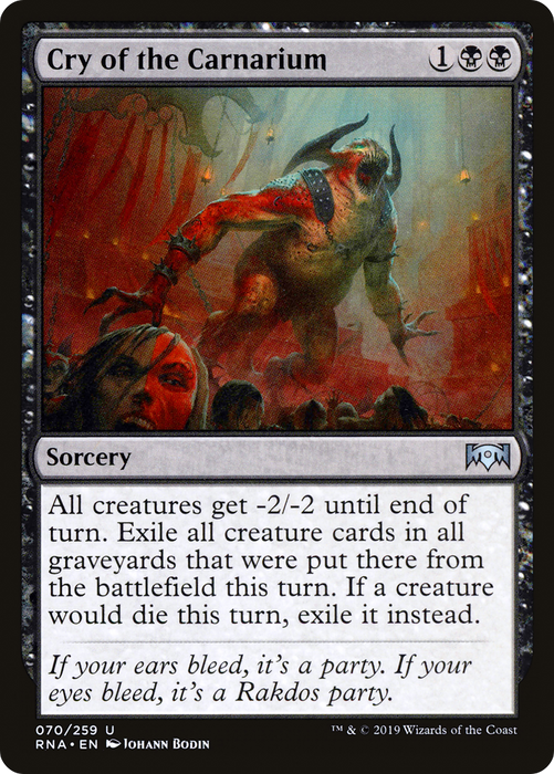 Cry of the Carnarium (RNA-070) - uncommon - Foil
