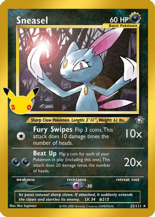Sneasel (025/111) - M3CCC  - Classic Collection - Holofoil