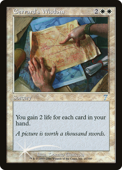 Gerrard's Wisdom (7ED-16★) - uncommon - Foil