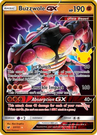 Buzzwole GX (057/111) - M3CCC  - Classic Collection - Holofoil