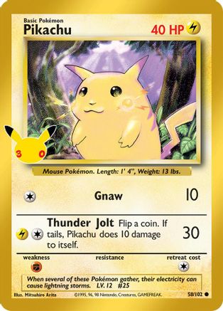 Pikachu (058/102) - M3CCC  - Classic Collection - Holofoil