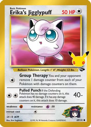 Erika's Jigglypuff (069/132) - M3CCC  - Classic Collection - Holofoil