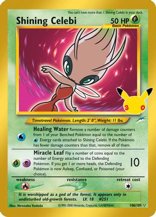 Shining Celebi (106/105) - M3CCC  - Classic Collection - Holofoil