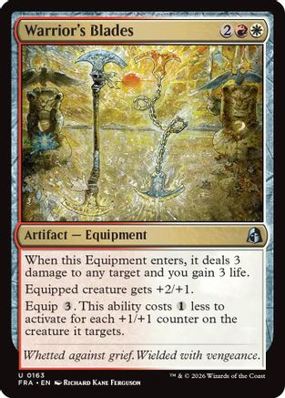 Warrior's Blades (FRA-163) - uncommon