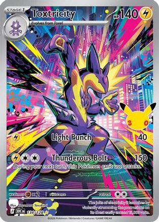 Toxtricity (134/128) - M3C  - Illustration Rare - Holofoil