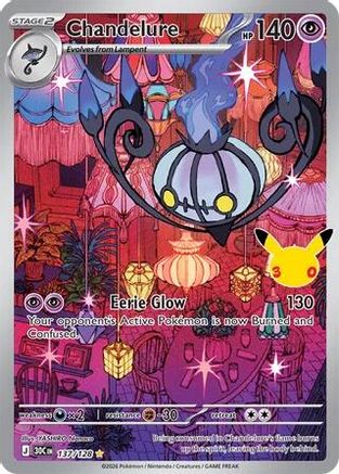 Chandelure (137/128) - M3C  - Illustration Rare - Holofoil