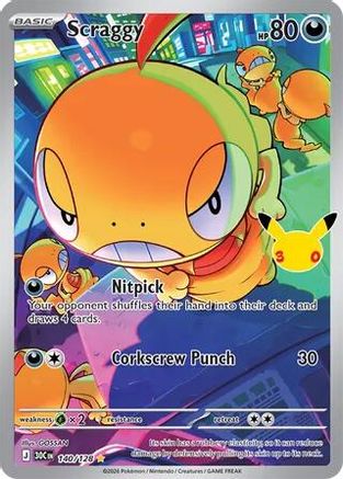Scraggy (140/128) - M3C  - Illustration Rare - Holofoil