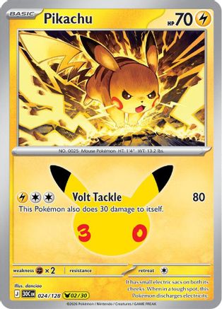 Pikachu (024/128) - M3C  - Pikachu Rare - Holofoil