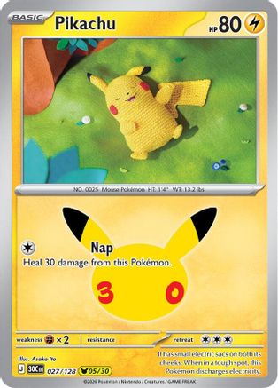 Pikachu (027/128) - M3C  - Pikachu Rare - Holofoil