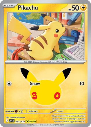 Pikachu (031/128) - M3C  - Pikachu Rare - Holofoil