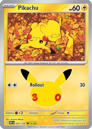 Pikachu (035/128) - M3C  - Pikachu Rare - Holofoil