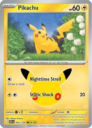 Pikachu (045/128) - M3C  - Pikachu Rare - Holofoil