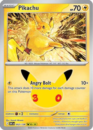 Pikachu (052/128) - M3C  - Pikachu Rare - Holofoil