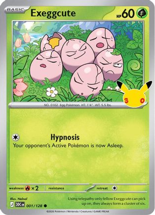 Exeggcute (001/128) - M3C  - Common - Holofoil