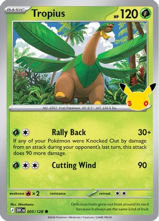 Tropius (005/128) - M3C  - Common - Holofoil