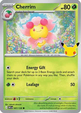 Cherrim (007/128) - M3C  - Common - Holofoil