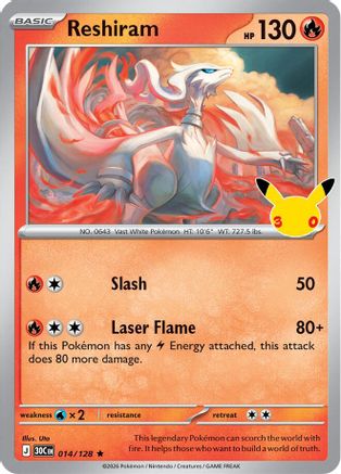 Reshiram (014/128) - M3C  - Rare - Holofoil
