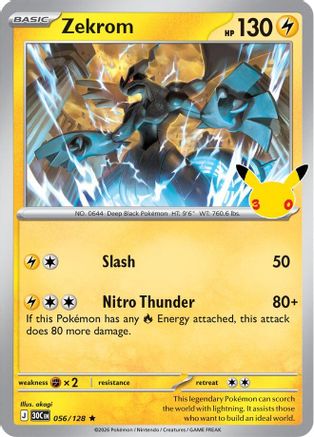 Zekrom (056/128) - M3C  - Rare - Holofoil