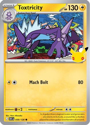 Toxtricity (059/128) - M3C  - Common - Holofoil