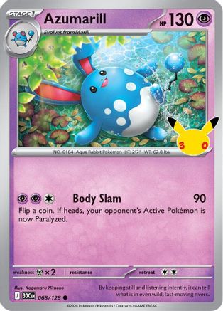 Azumarill (068/128) - M3C  - null - Holofoil