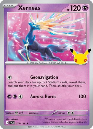 Xerneas (076/128) - M3C  - null - Holofoil