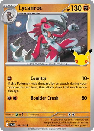 Lycanroc (085/128) - M3C  - Common - Holofoil