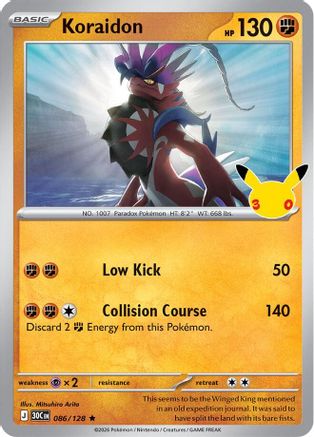 Koraidon (086/128) - M3C  - Rare - Holofoil