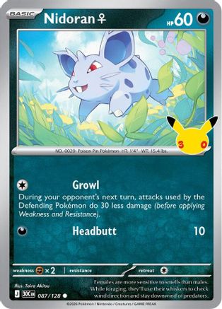 Nidoran F (087/128) - M3C  - Common - Holofoil