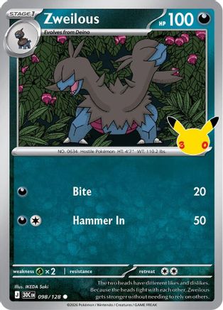 Zweilous (098/128) - M3C  - null - Holofoil