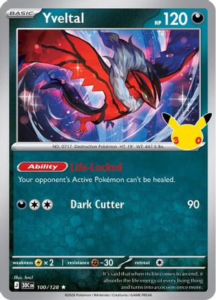 Yveltal (100/128) - M3C  - null - Holofoil