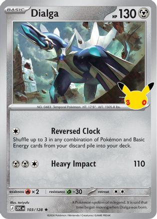 Dialga (103/128) - M3C  - Rare - Holofoil