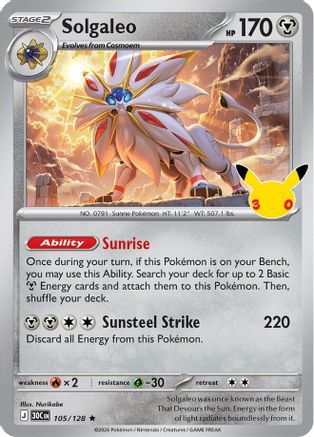 Solgaleo (105/128) - M3C  - null - Holofoil