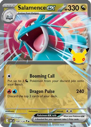 Salamence ex (109/128) - M3C  - Double Rare - Holofoil