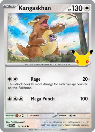 Kangaskhan (114/128) - M3C  - Common - Holofoil