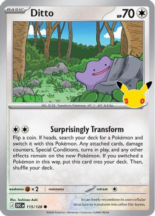 Ditto (115/128) - M3C  - Common - Holofoil