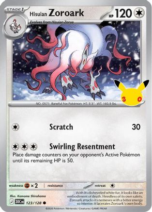Hisuian Zoroark (123/128) - M3C  - null - Holofoil