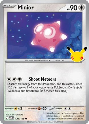 Minior (124/128) - M3C  - null - Holofoil