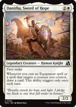 Danitha, Sword of Hope (FRA-196) - uncommon - Foil