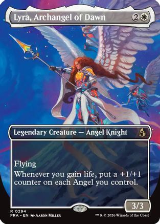 Lyra, Archangel of Dawn (Borderless) (FRA-294) - rare