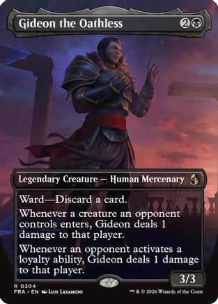 Gideon the Oathless (Borderless) (FRA-304) - rare - Foil